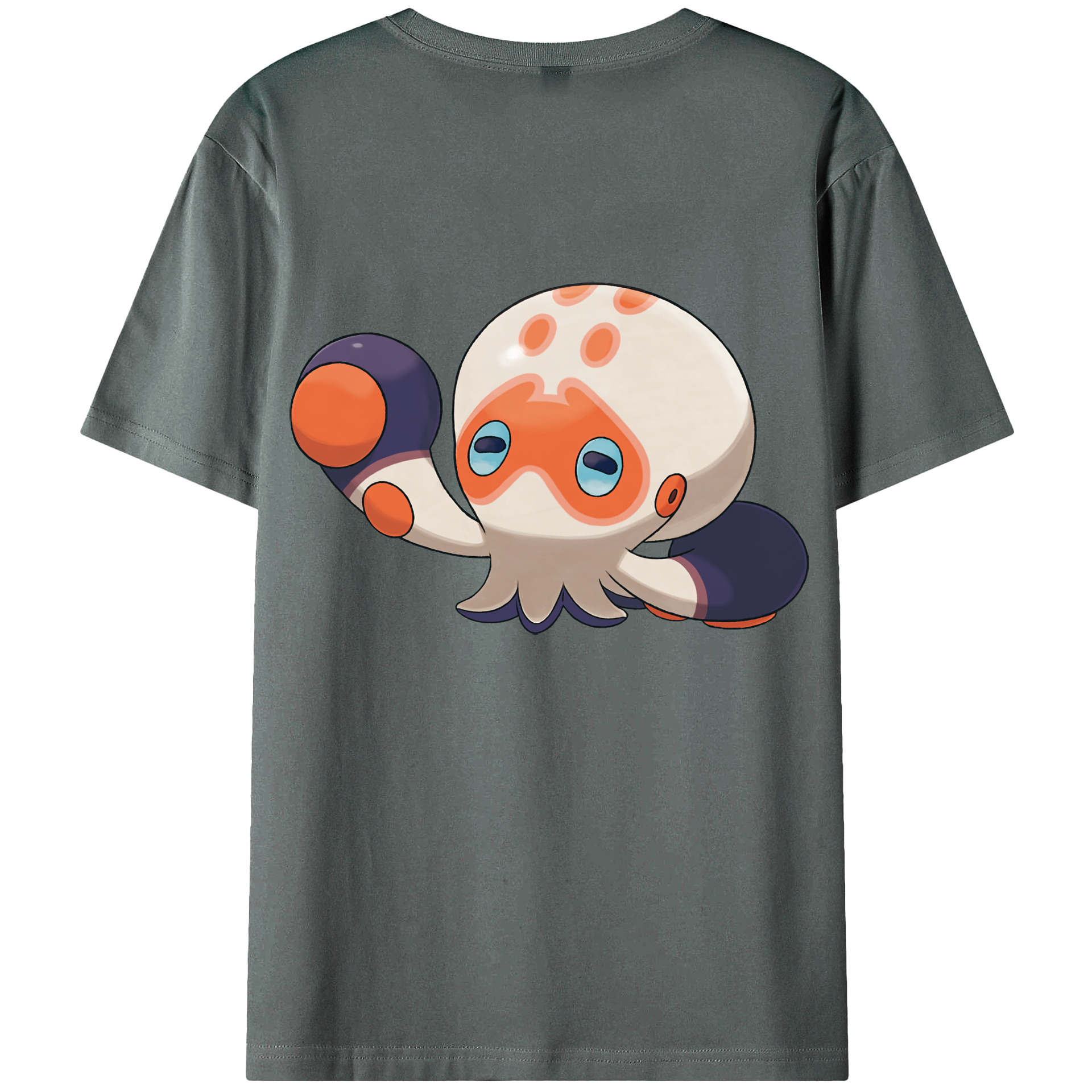 （画像用） ポケットモンスター Pokémon 綿100％ メンズ半袖Tシャツ（バックプリント） 通気性
